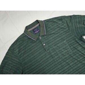 Le Bon Ton Polo Shirt Short Sleeve Green Casual Top 5XL Mens